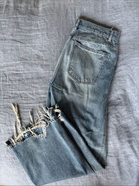DL1961 Boyfriend Jeans with Frayed Hem